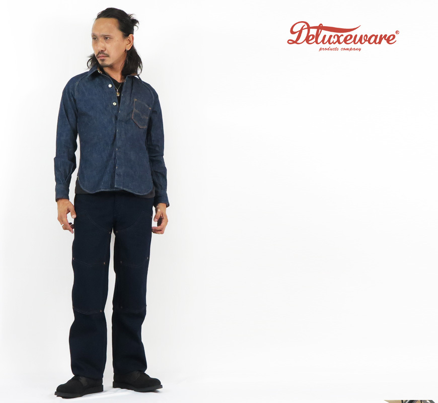 DELUXEWARE（デラックスウエア） デラックスウェア ロゴ刺繍 10.5oz