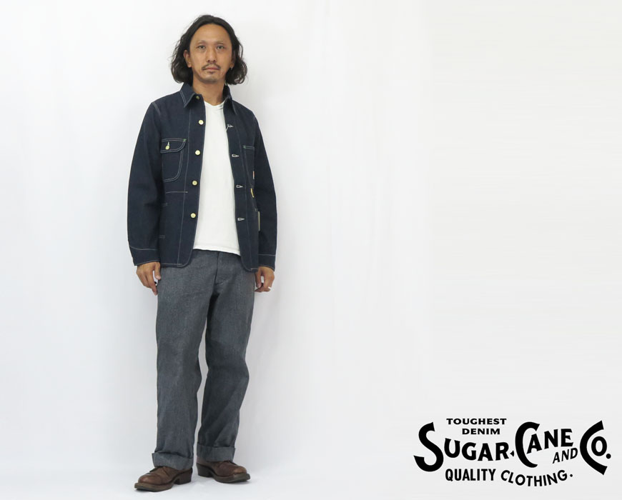 SUGAR CANE シュガーケーン 11oz ブルーデニム ワークコート