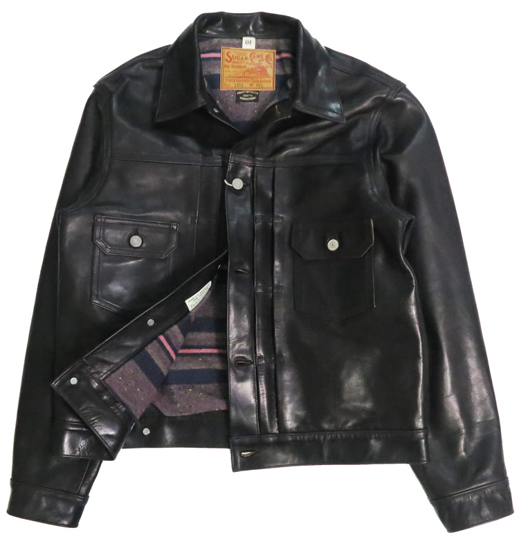 SUGAR CANE シュガーケーン ブラックホースハイド レザージャケット
