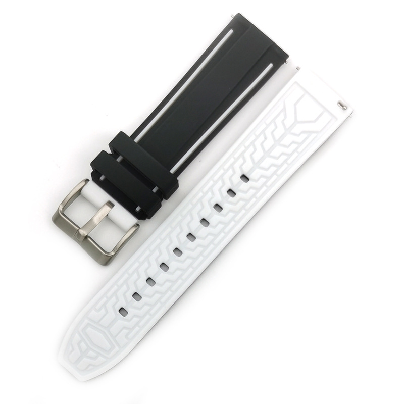 腕時計 ラバー ベルト バンド 20mm 22mm 24mm 26mm 交換 バネ棒内蔵
