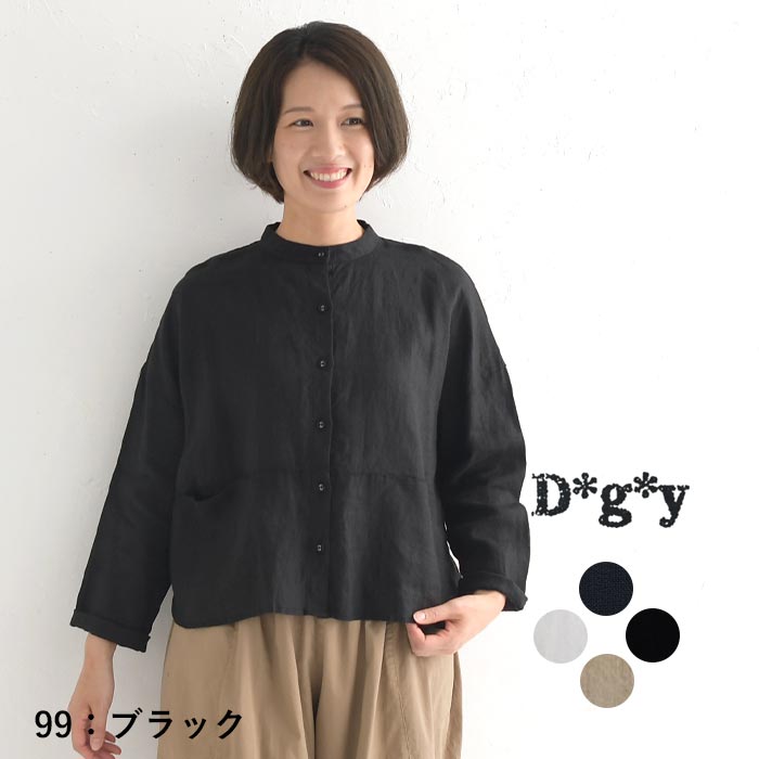 D*g*y（ディージーワイ） シャツ ブラウス 長袖 レディース スタンド