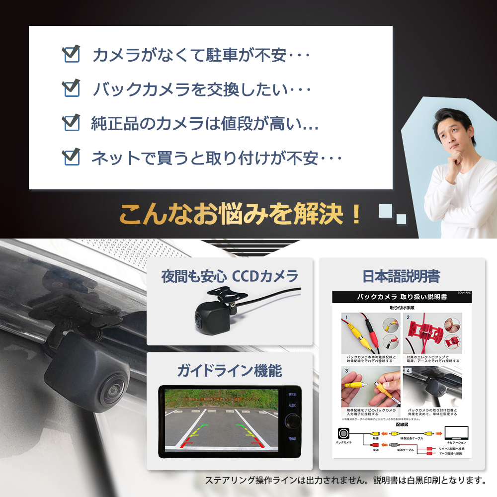 ケンウッド MDV-L404 MDV-L404W MDV-L504 MDV-L504W バックカメラ 8P