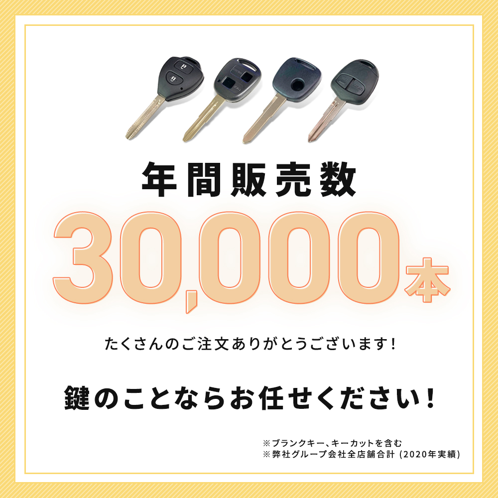 ホンダ（HONDA） 加工代金込み ブランクキー 2ボタン 2穴 HON66 MT-7