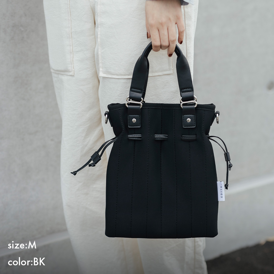 EDITA.（エディータ） 巾着バッグ レディース 小さめ ショルダー 2WAY