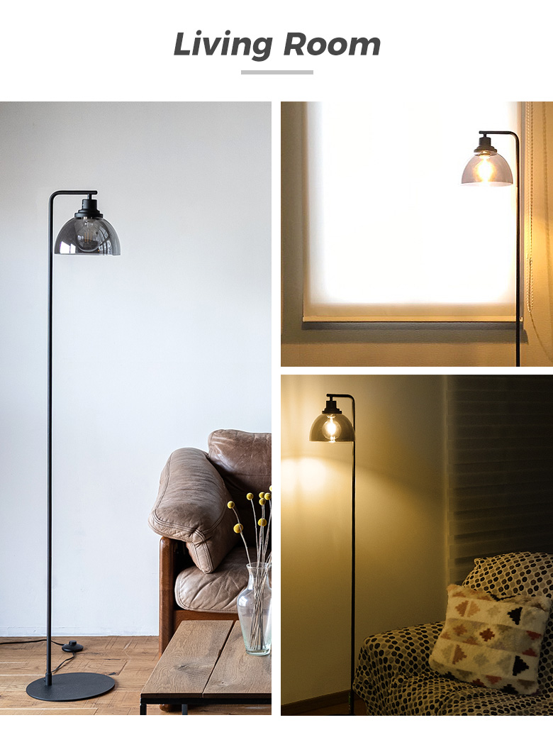 フロアライト LED 間接照明 スタンドライト ガラスシェード フロア