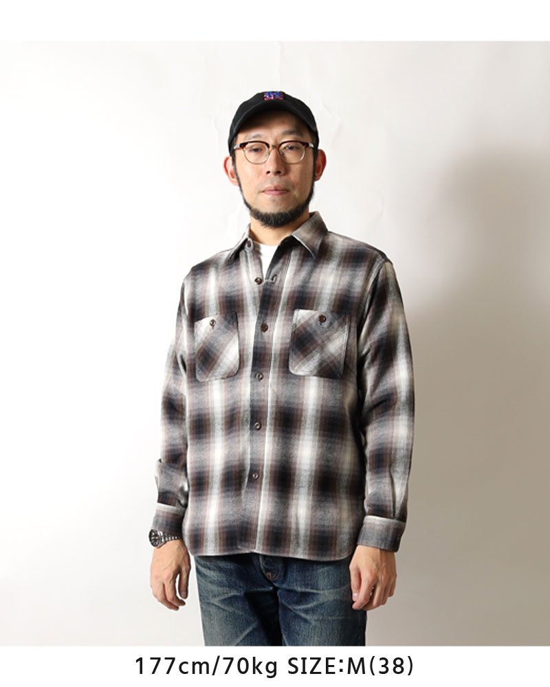 SUGAR CANE シュガーケーン ネルシャツ 2025秋冬 新作 SC29561 長袖