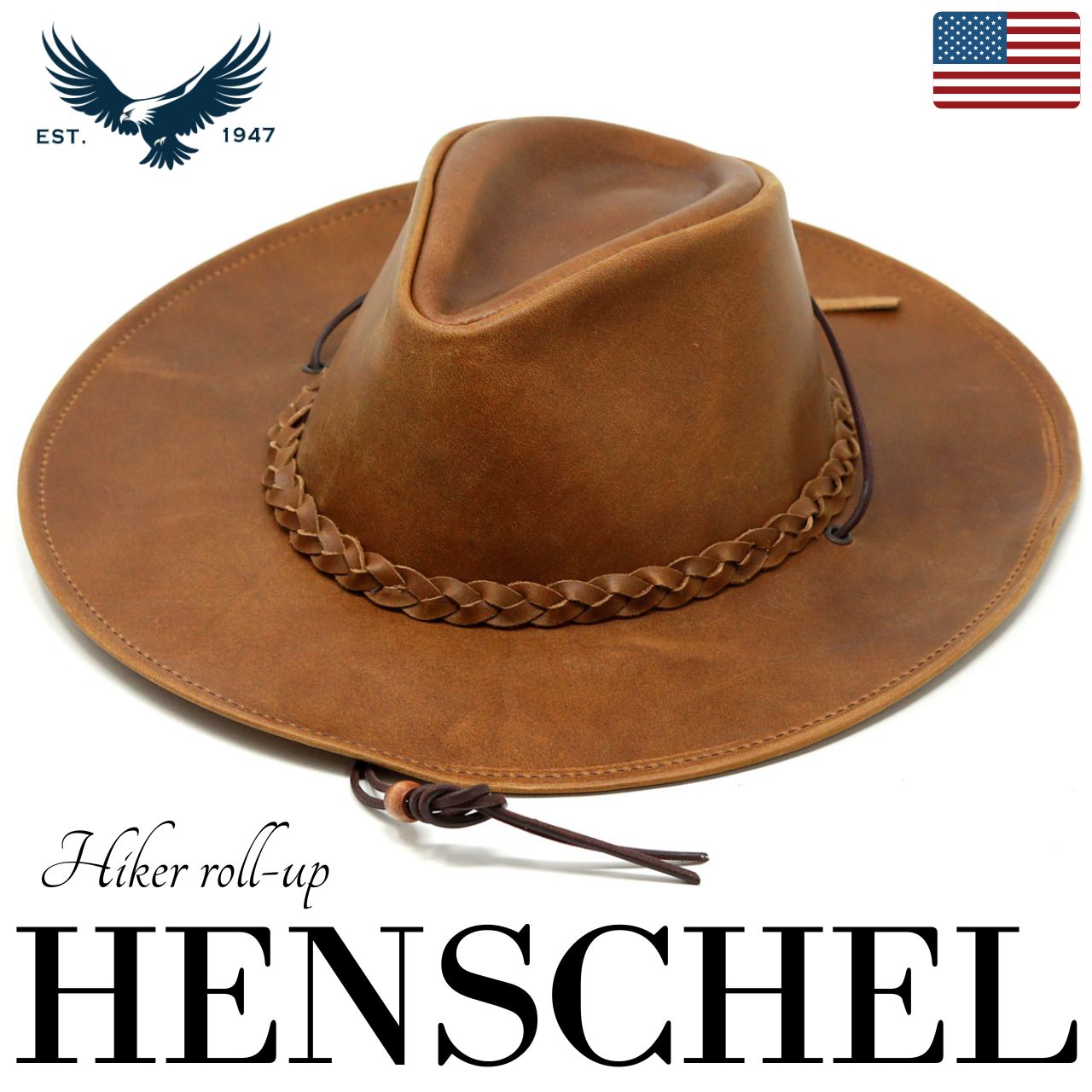 カウボーイハット HENSCHEL ハット レザー ウエスタンハット メンズ