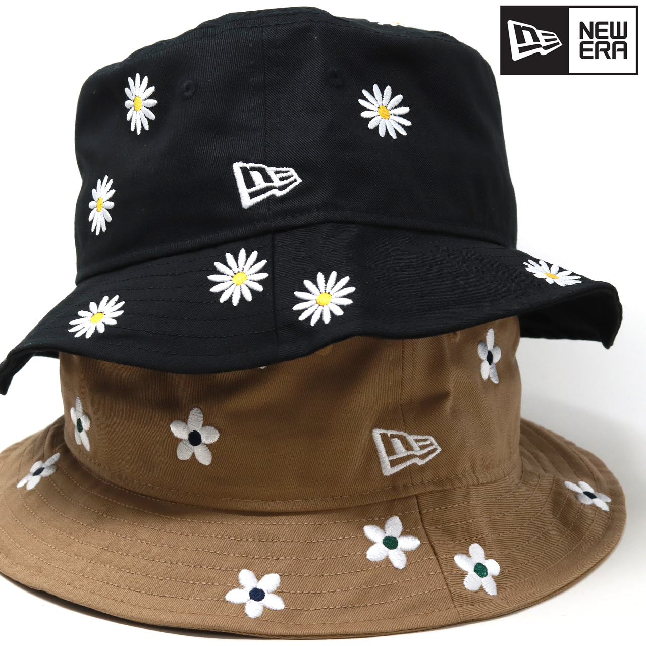 NEW ERA（ニューエラ） バケット01 花柄 NEWERA Flower Embroidery