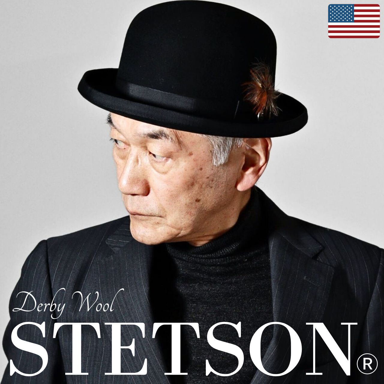 STETSON（ステットソン） ボーラーハット 紳士帽 STETSON DERBY WOOL