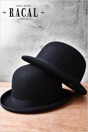 RACAL（ラカル） ボーラーハット ウール ダービーハット ポマード