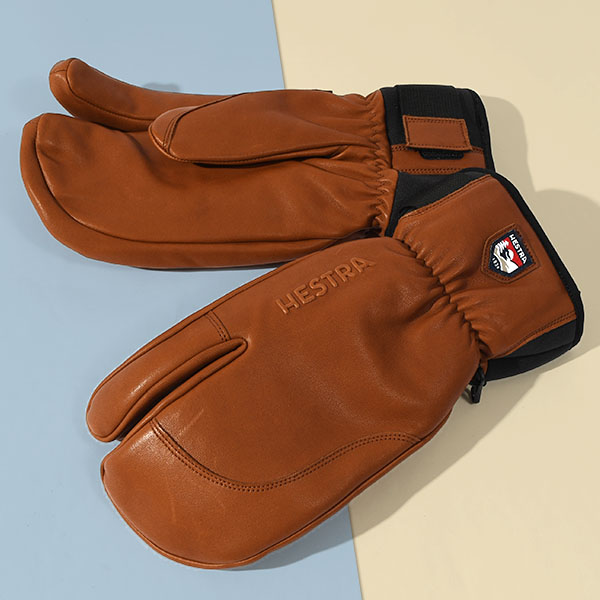 HESTRA（ヘストラ） レザーミトン Topo 3-Finger MITTEN メンズ ミトン