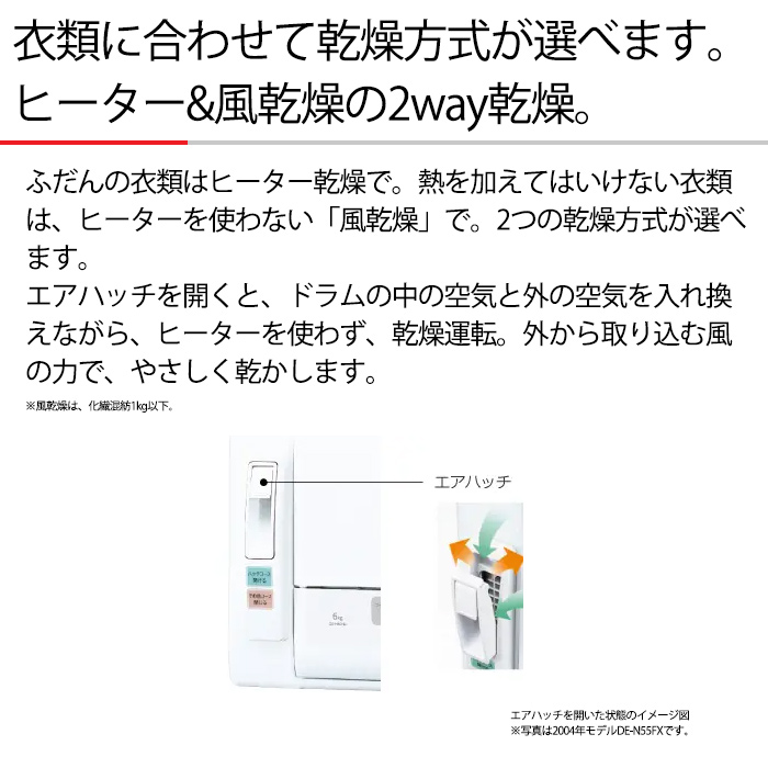 日立（HITACHI） 衣類乾燥機 乾燥容量5kg DE-N50HV-W ピュアホワイト