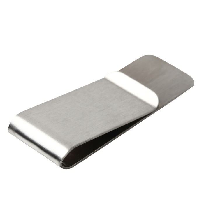 マネークリップ ステンレス シンプル 財布 シルバー おしゃれ 鏡面