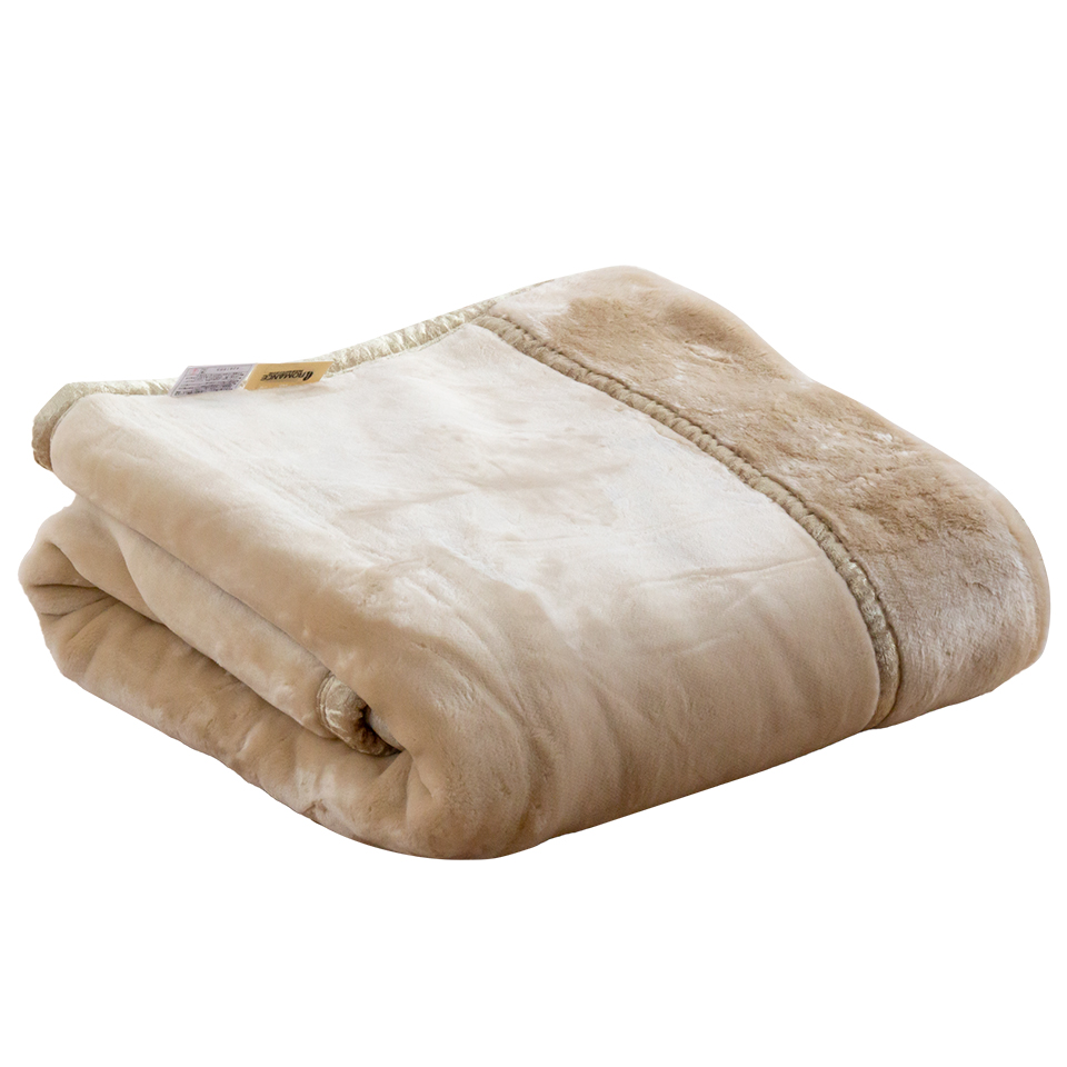 割引品 毛布 シングル 2枚合わせ アクリル なめらか 泉州産上質