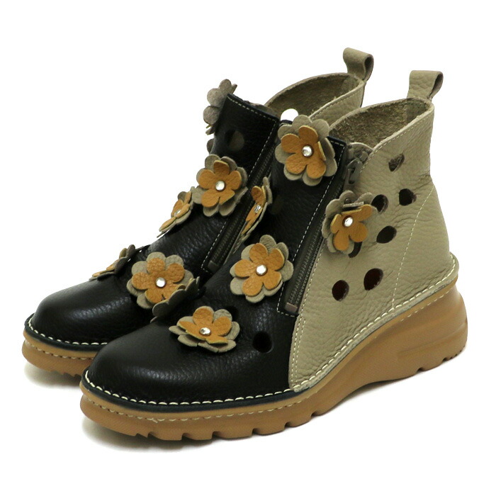 送料無料 ブーツ エスタシオン 靴 レディース estacion 本革 日本製