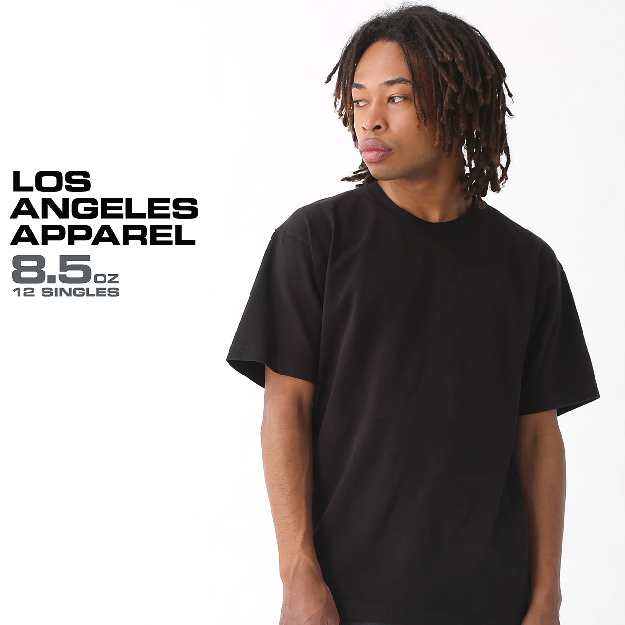 LOS ANGELES APPAREL（ロサンゼルスアパレル） Tシャツ 半袖 8.5オンス