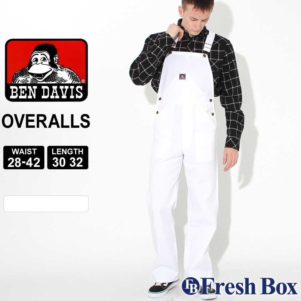 BEN DAVIS（ベンデイビス） オーバーオール ツイル ボタンフライ