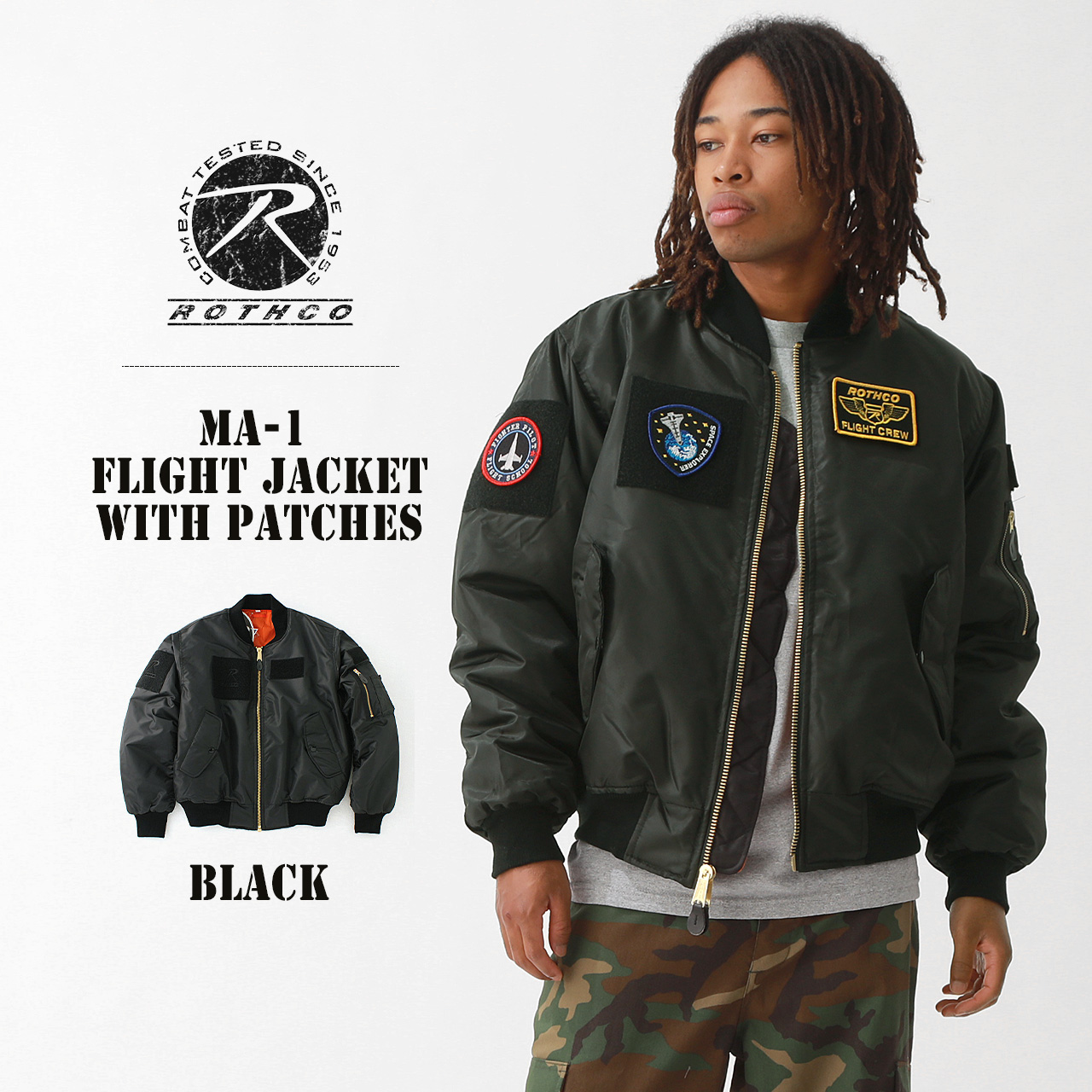 ROTHCO（ロスコ） MA-1 ジャケット メンズ 大きいサイズ ワッペン