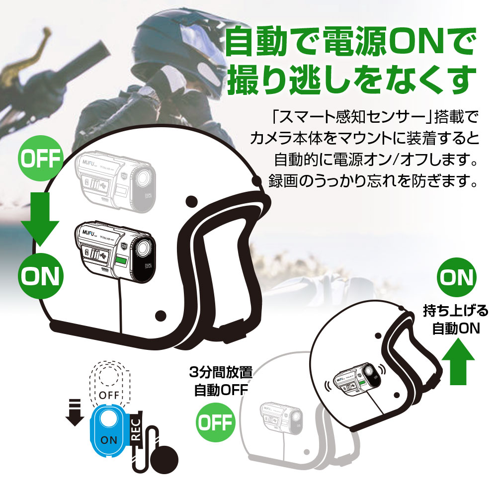 MAXWIN（マックスウィン） ドライブレコーダー バイク用 2カメラ 前後