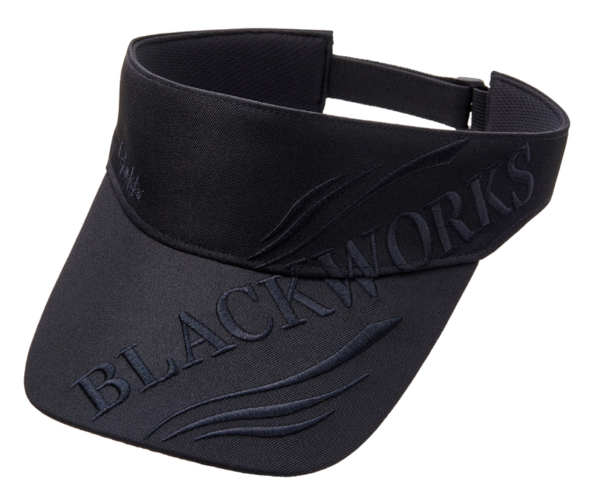 ハクリンオールウェザースーツトライバル黒金現行モデル、キャップ