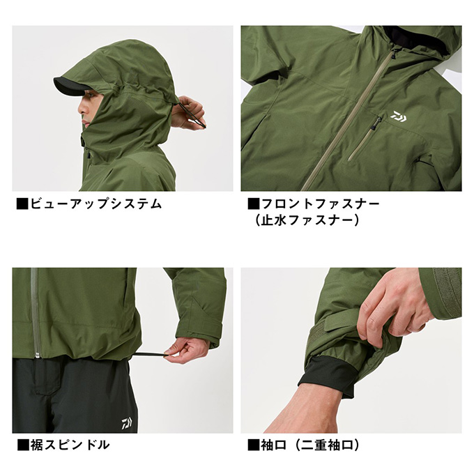 DAIWA（ダイワ） DW-3525 (ブラック／XL) レインマックス ウインター