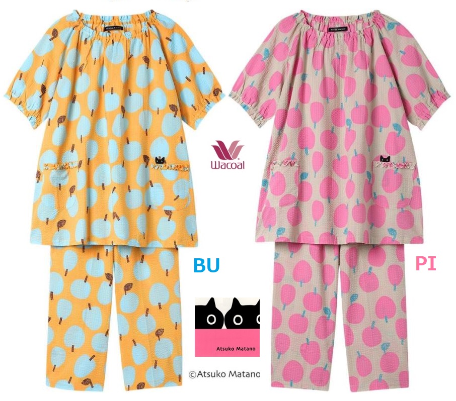 WACOAL（ワコール） レディースパジャマ マタノアツコ半袖長パンツ