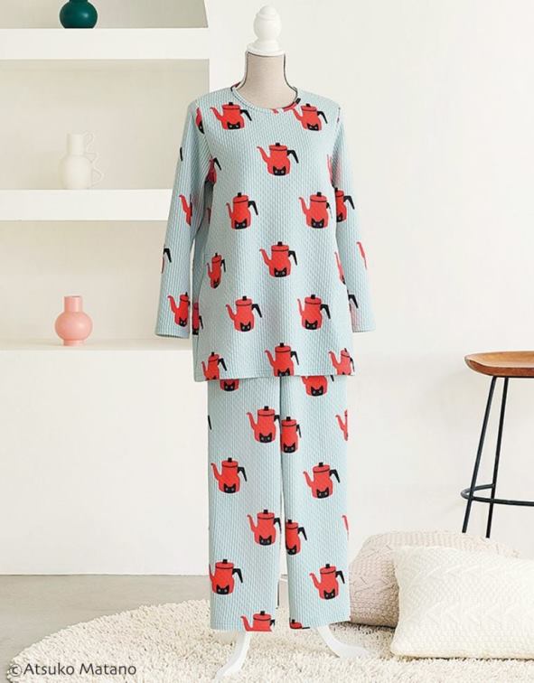 WACOAL（ワコール） レディースパジャマ マタノアツコ長袖長パンツ