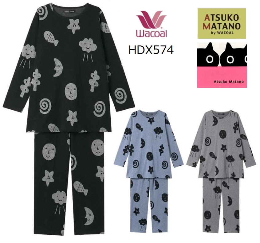 WACOAL（ワコール） レディースパジャマ マタノアツコ長袖長パンツ