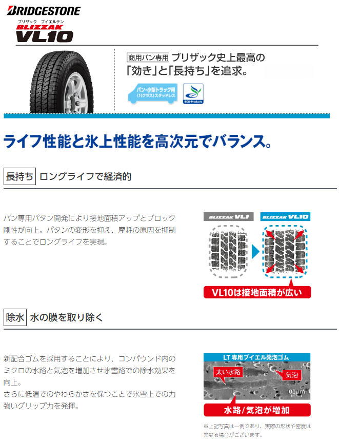 ブリザック VL10 新品 ハイエース200系用 スタッドレスタイヤ ホイール