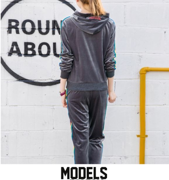 セットアップ レディース ベルベット ジャージ 上下セット 長袖 送料