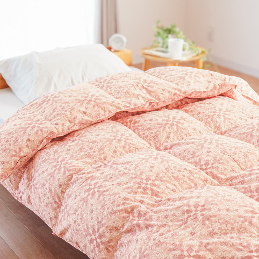 羽毛合掛け布団 シングル シングルロング ホワイトダウン93％ 0.7kg 春