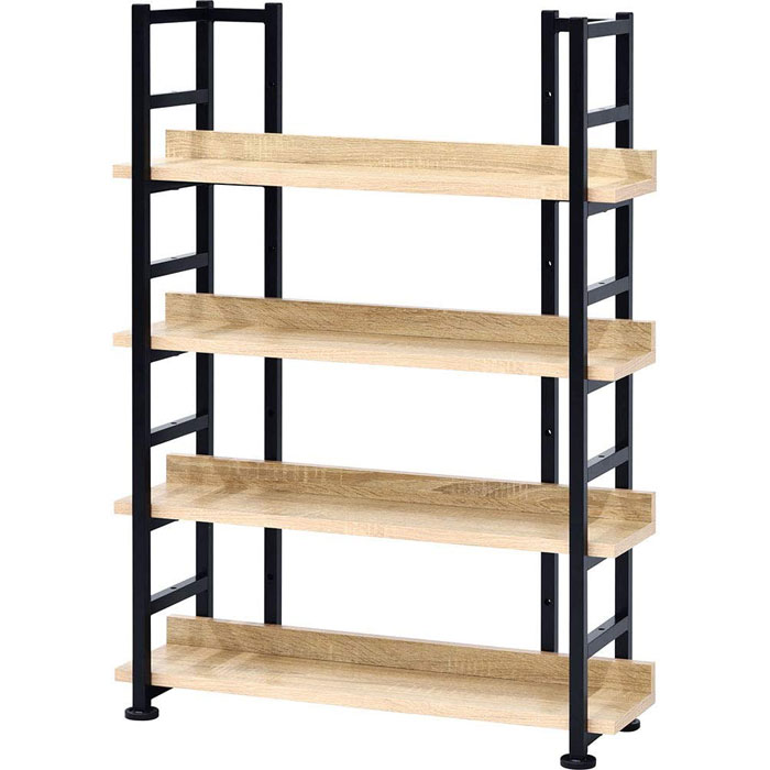 ワイエムワールド 本棚 オープンラック 書棚 スチールラック 北欧