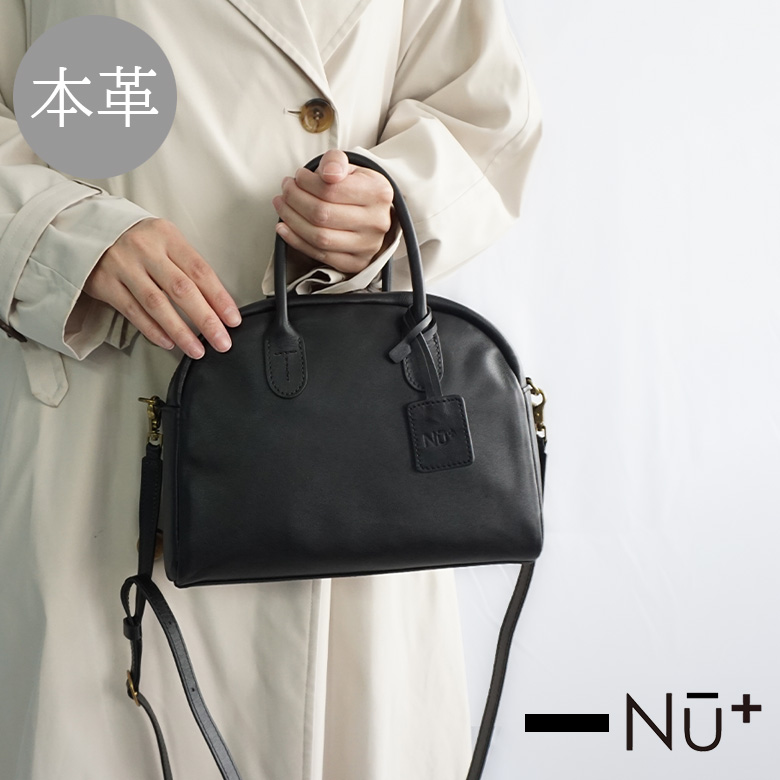 NU+ 【Outlet20%OFF】 超軽量 300g 本革 ショルダーバッグ 3WAY
