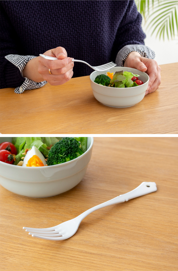 デザートフォーク 琺瑯 ホーロー カトラリー Classical Blanc