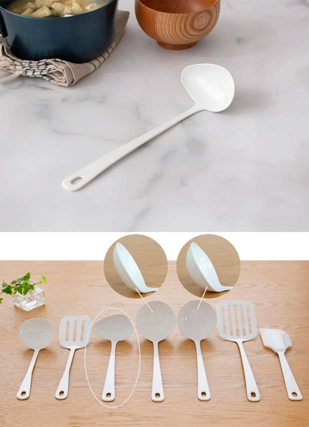 横口レードル 琺瑯 ホーロー Blanc ブラン 高桑金属 白 ホワイト