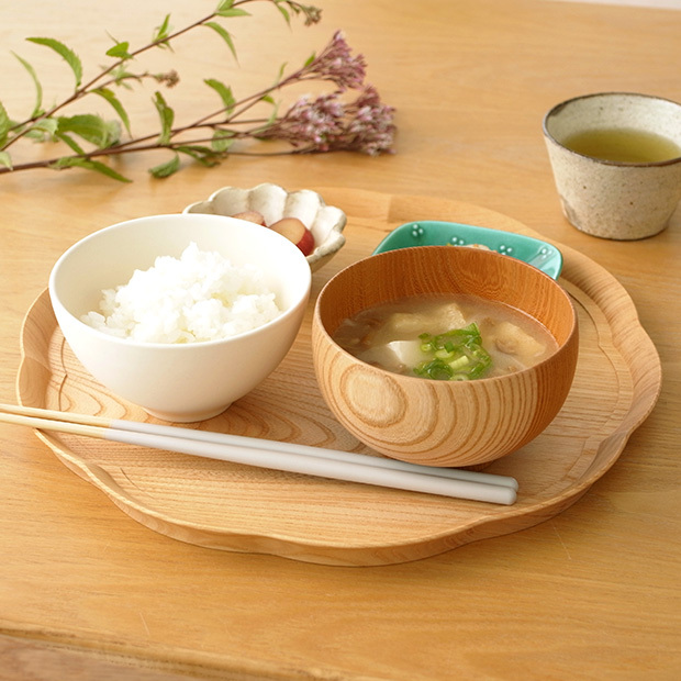 3/8はポイント10倍／ 四十沢木材工芸 KITO 輪花盆 大 ケヤキ 選べる