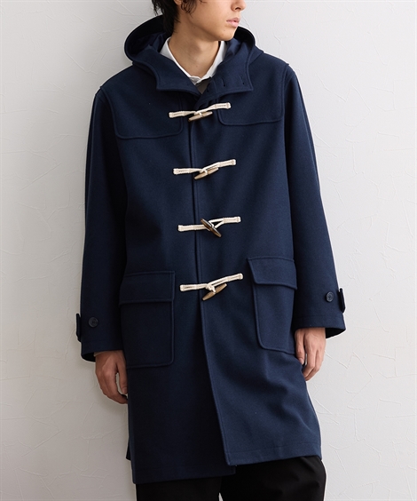 ニッセン（nissen） アウター ダッフルコート フェイクウール オーバー