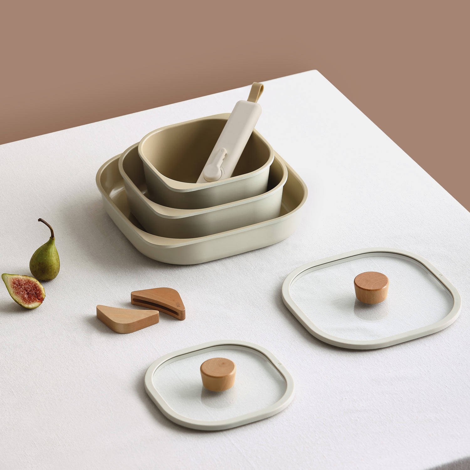 FIKA コンフォート 7点セット 取っ手が取れる マルチ ハンドル 着脱式