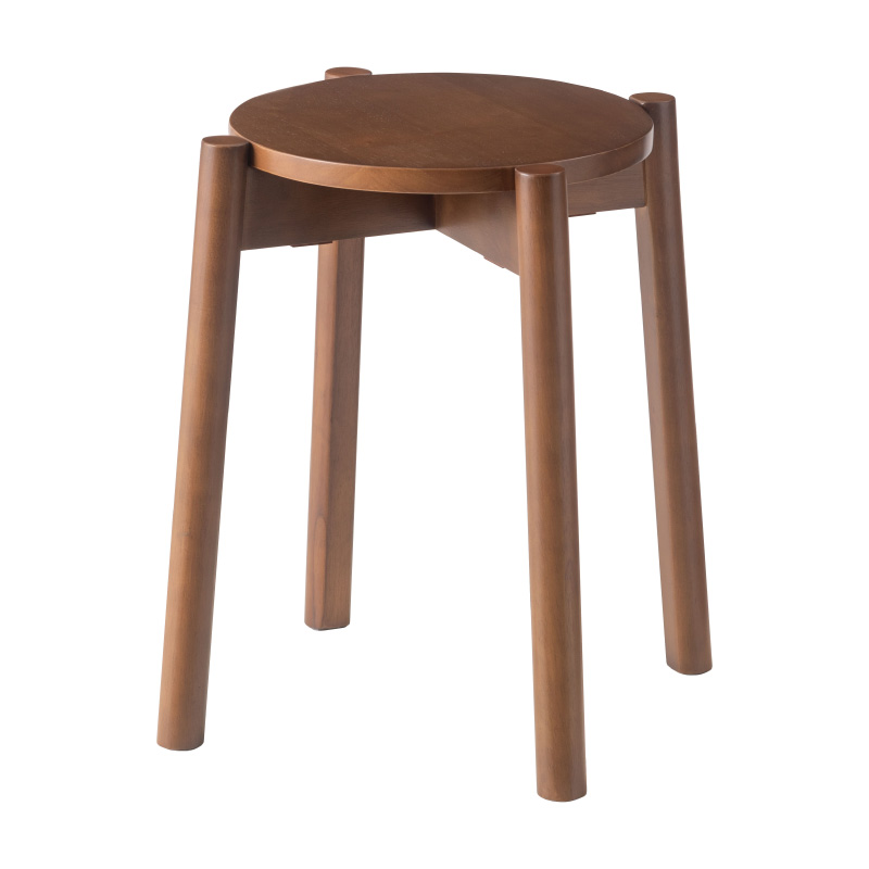 東谷 スツール 丸椅子 木製 椅子 積み重ね 天然木 スタッキング