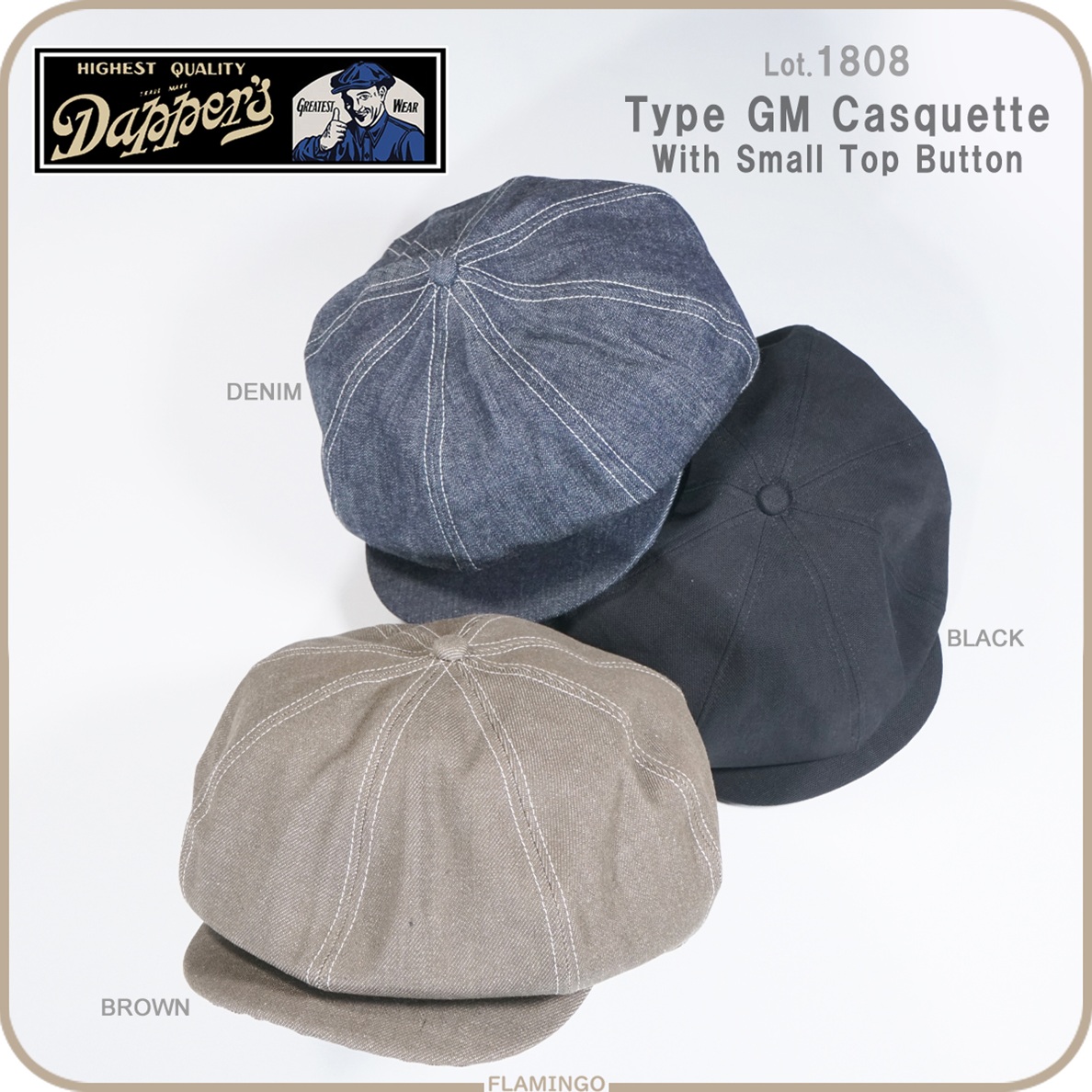 ダッパーズ Dapper's 1808 ゼネラルモータース キャスケット Lot1808