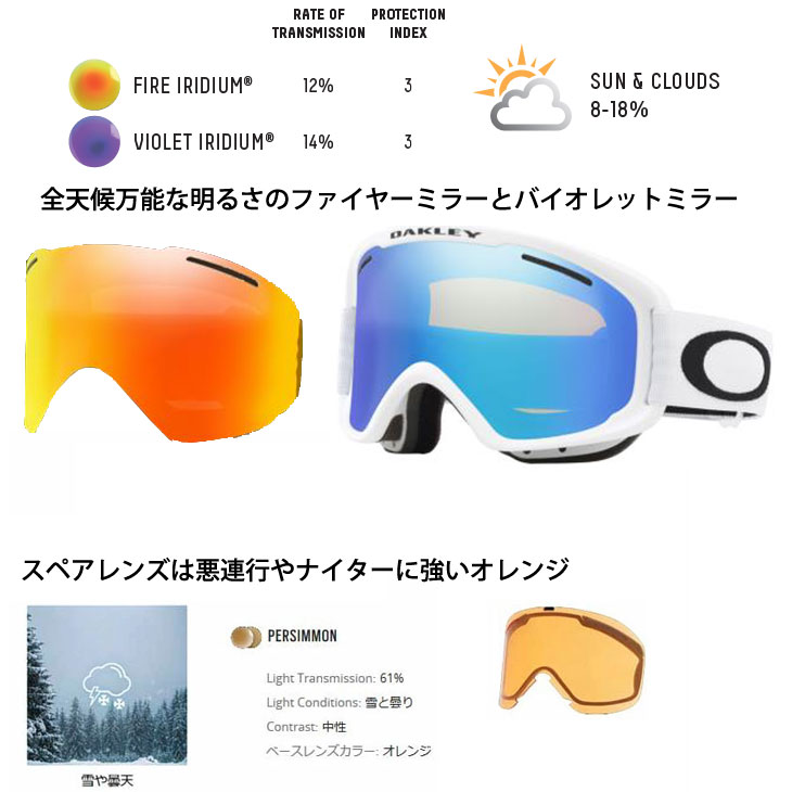 OAKLEY（オークリー） 23-24 OAKLEY ゴーグル ミラーレンズ スペア
