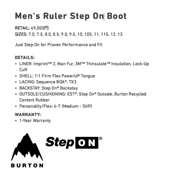 BURTON（バートン） 24-25 BURTON スノーボード ブーツ メンズ Men's