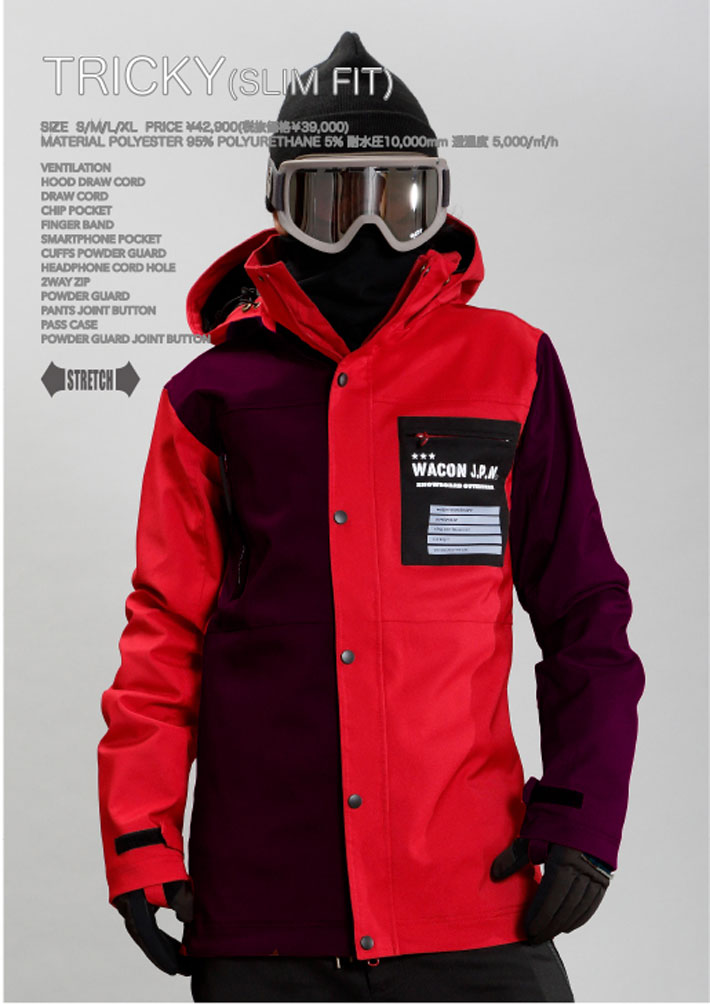 25-26 WACON ウェア ジャケット ワコン スノーボード メンズ TRICKY