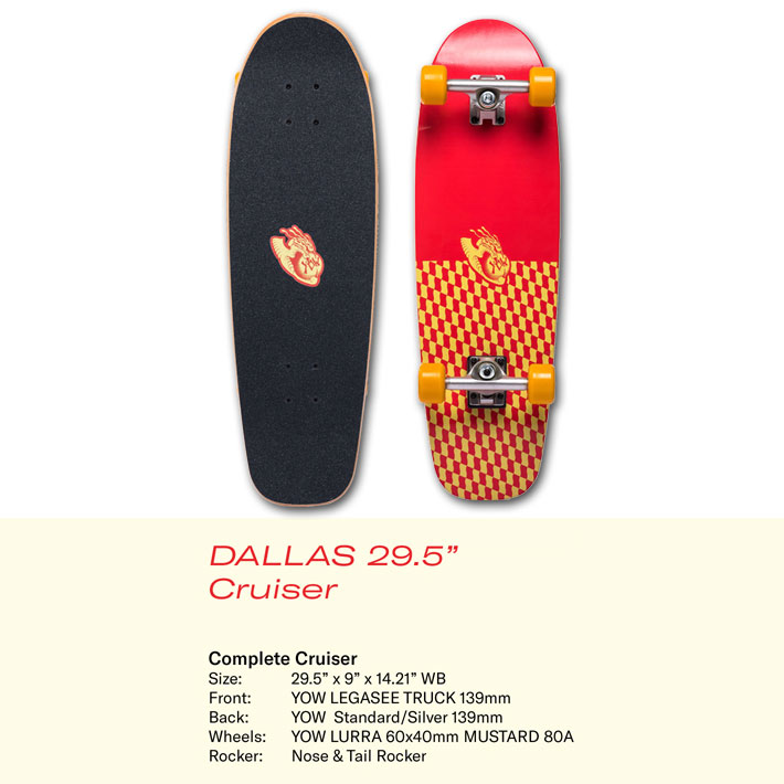 YOW（ヤウ） サーフスケート サーフクルーザー DALLAS 29.5インチ
