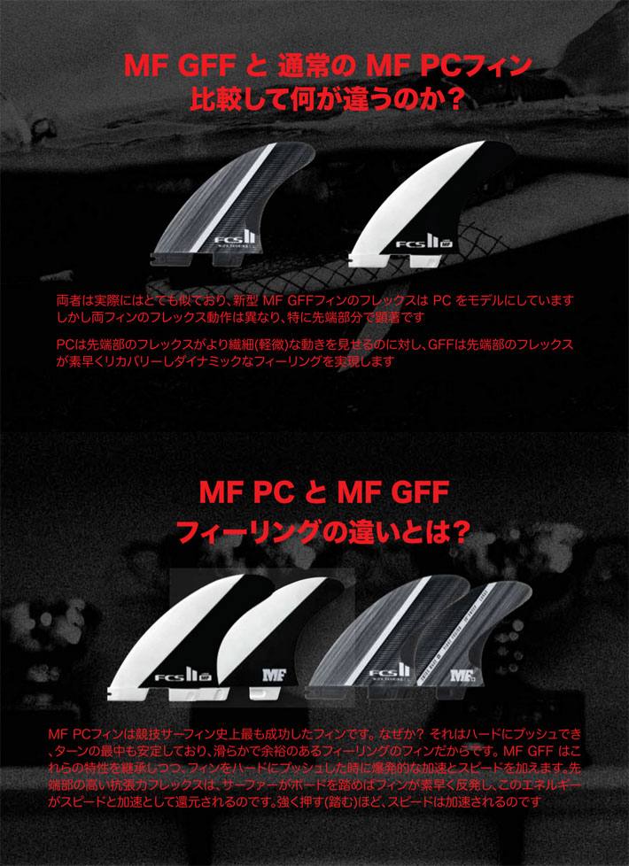 FCS FCS2 FIN エフシーエス2 フィン MF GLASS FIBER FUSION TRI トライ