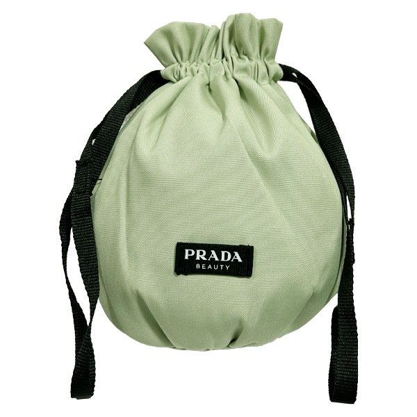 プラダ ポーチ PRADA 巾着ポーチ 小物入れ グリーン ノベルティ 限定