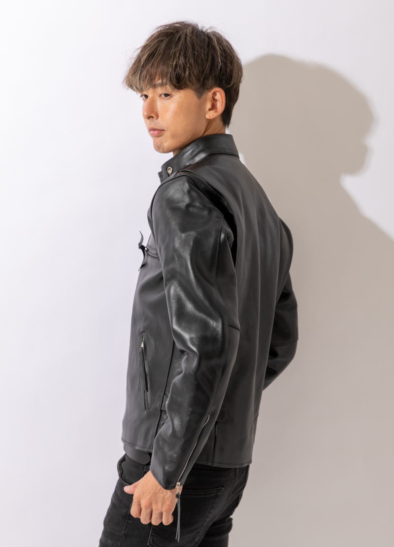 フリーダムレザー 革ジャン レザージャケット メンズ 本革 シングル