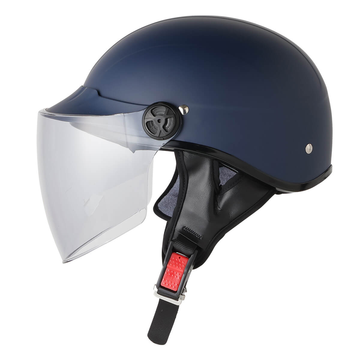 ヘルメット バイク 原付 スクーター ハーフヘルメット シールド付