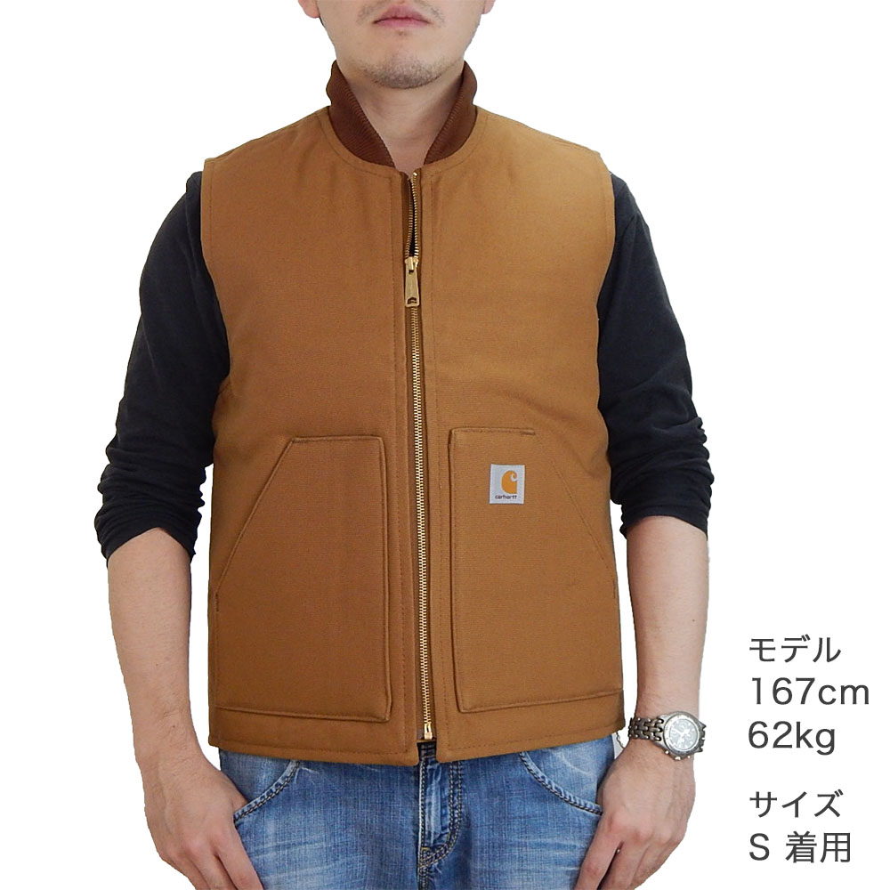 並行輸入 US企画 CARHARTT カーハート ダック ベスト V01 キルティング