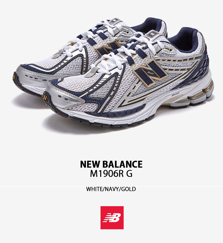 New Balance（ニューバランス） スニーカー M1906RG ホワイト ネイビー